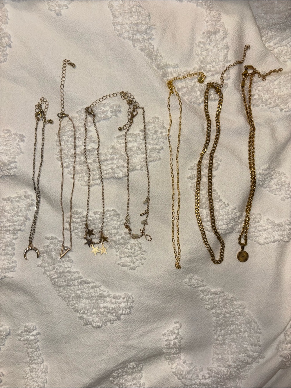 Gold Layered Pendant Necklace Set - Women Jewelry